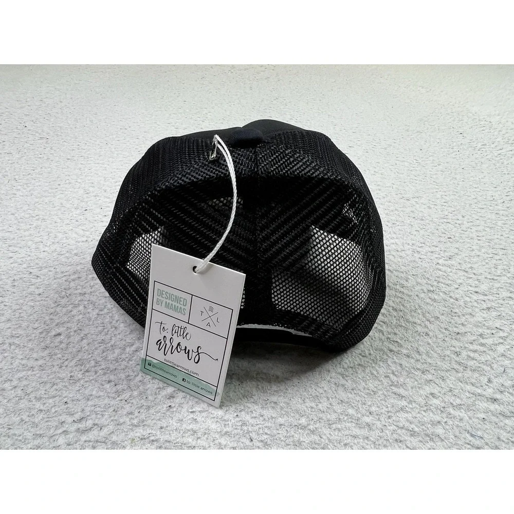 Little Arrows Like Mother Hat Cap Strap Back Black Mesh‎ Trucker Womens
